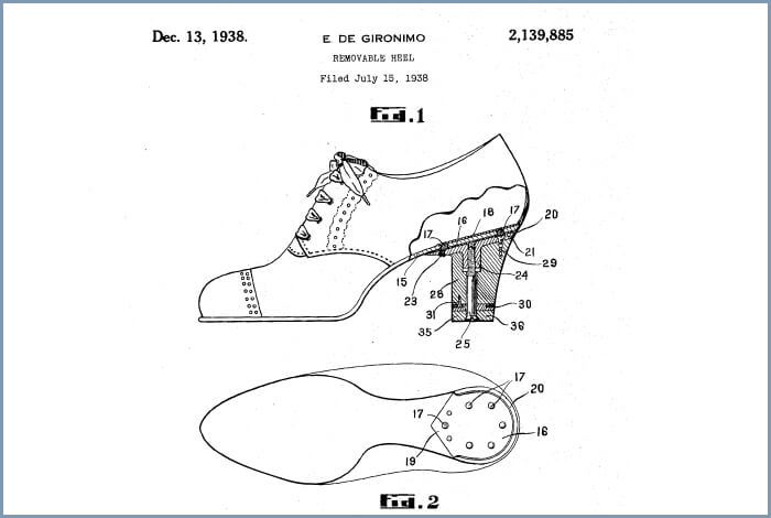 removable heels patent